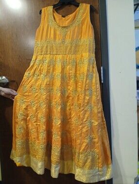 A. MANSOORI custom embroidered INDIAN maxi dress
